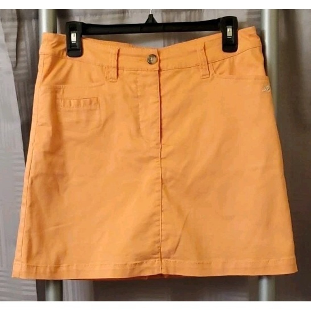 Daily Sports Sweden Golf Skirt Skort Size 6 Orange Golf Short Mini